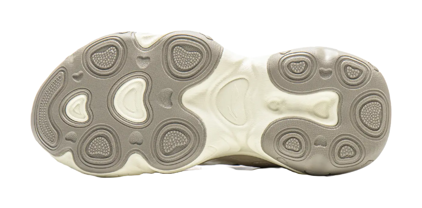 LiNing Honey Cushioning, Slip Resistant, Abrasion Resistant Support Low top Chunky Sneakers Women's Ivory Dune Khaki  VJSNEAKER