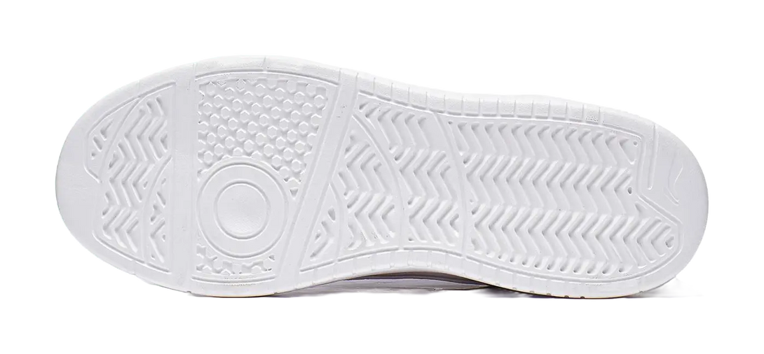 LiNing Ingots Slip Resistant Cushioning Wear Resistant Height Increasing Low Top Skateboard Shoes Women's White Pink 