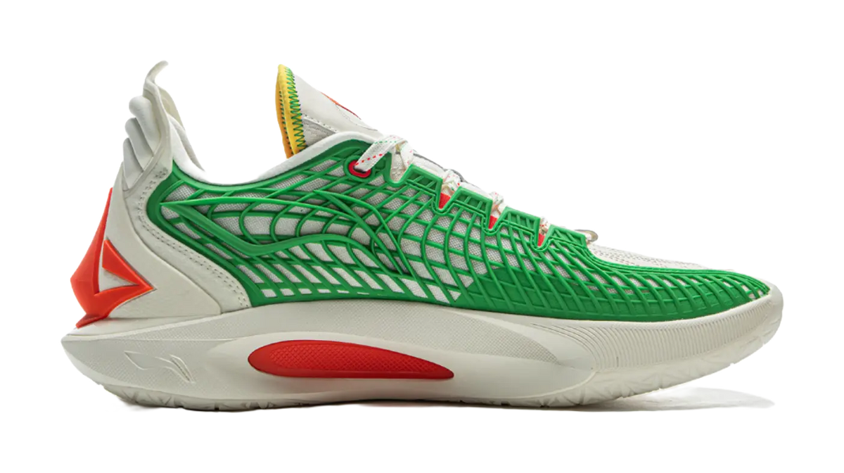 LiNing JB3 Coverage Anti Rollover Low Top Basketball Shoes Mens White Blue Red  vjsneaker.com