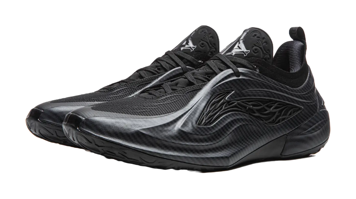 LiNing JB4 Cushioning Slip Resistant Abrasion Resistant Breathable Rebound Grip Low top Basketball Shoes Mens Black  vjsneaker.com