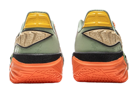 LiNing Jie Ao 2 Anti Slip And Wear Resistant Breathable Low Top Basketball Shoes Mens Brown Green  vjsneaker.com