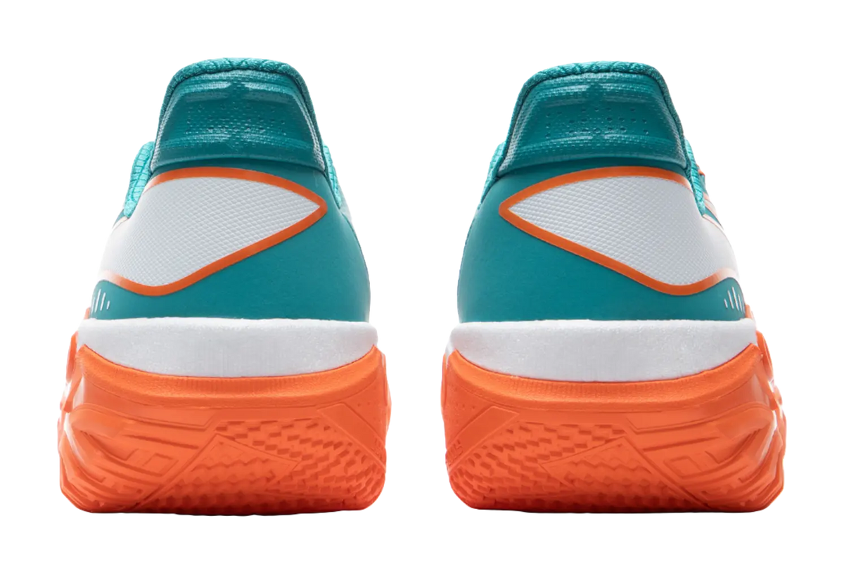 LiNing Jie Ao 2 Cushioning Anti Slip And Wear Resistant Rebound Low Top Outdoor Basketball Shoes Mens Cyan Orange  vjsneaker.com