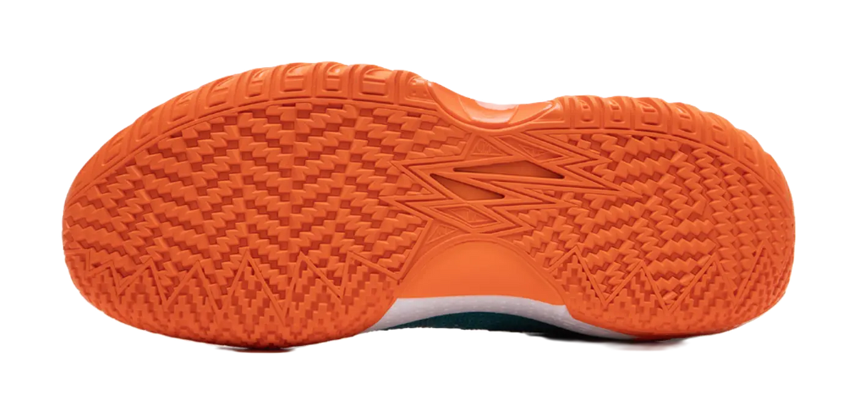 LiNing Jie Ao 2 Cushioning Anti Slip And Wear Resistant Rebound Low Top Outdoor Basketball Shoes Mens Cyan Orange  vjsneaker.com