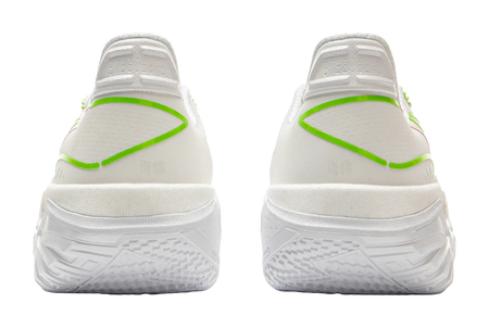 LiNing Jie Ao 2 Cushioning Anti-Slip And Wear-Resistant Rebound Low-Top Outdoor Basketball Shoes Mens White Green  vjsneaker.com