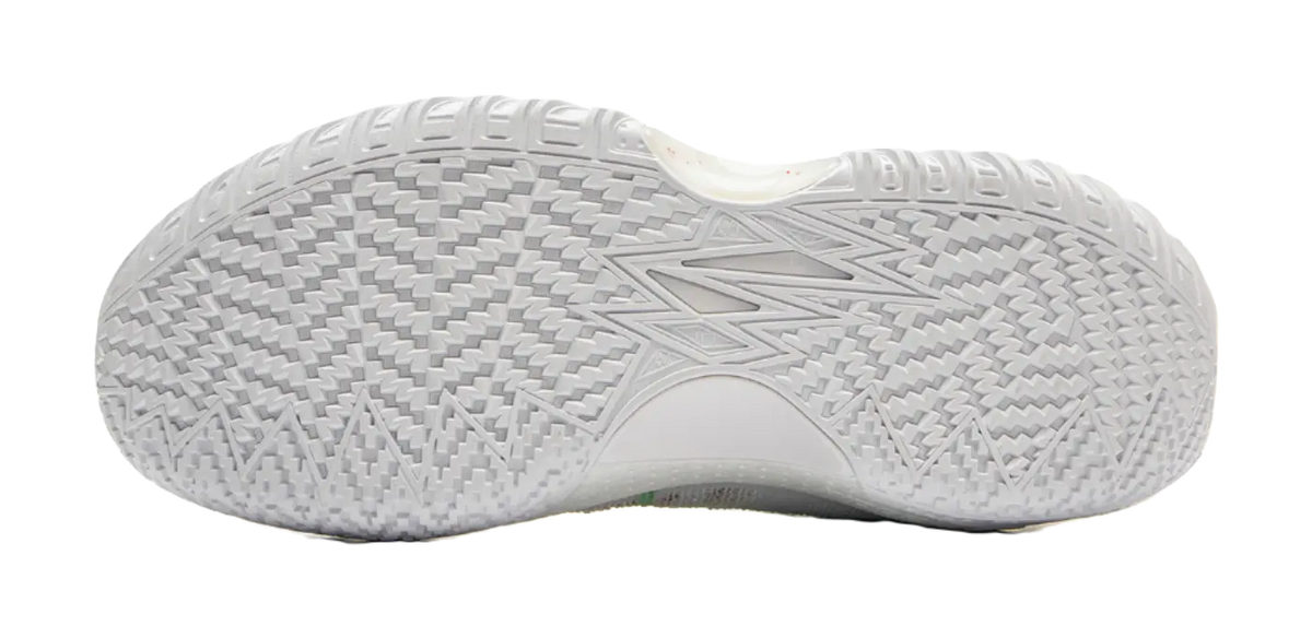 LiNing Jie Ao 2 Cushioning Anti-Slip And Wear-Resistant Rebound Low-Top Outdoor Basketball Shoes Mens White Green  vjsneaker.com