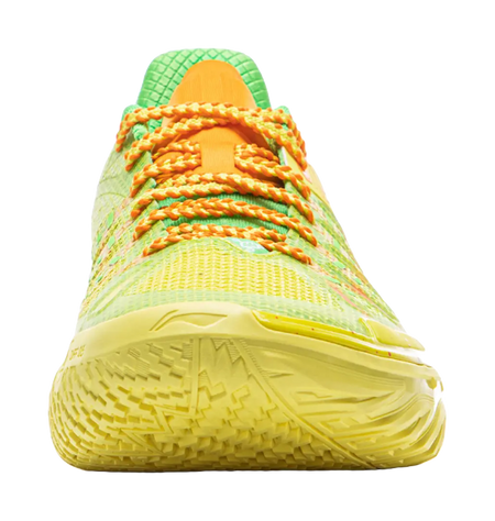 LiNing Jie Ao 2 Cushioning Anti Slip And Wear Resistant Rebound Low Top Outdoor Basketball Shoes Mens Yellow Green  vjsneaker.com