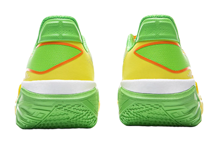 LiNing Jie Ao 2 Cushioning Anti Slip And Wear Resistant Rebound Low Top Outdoor Basketball Shoes Mens Yellow Green  vjsneaker.com