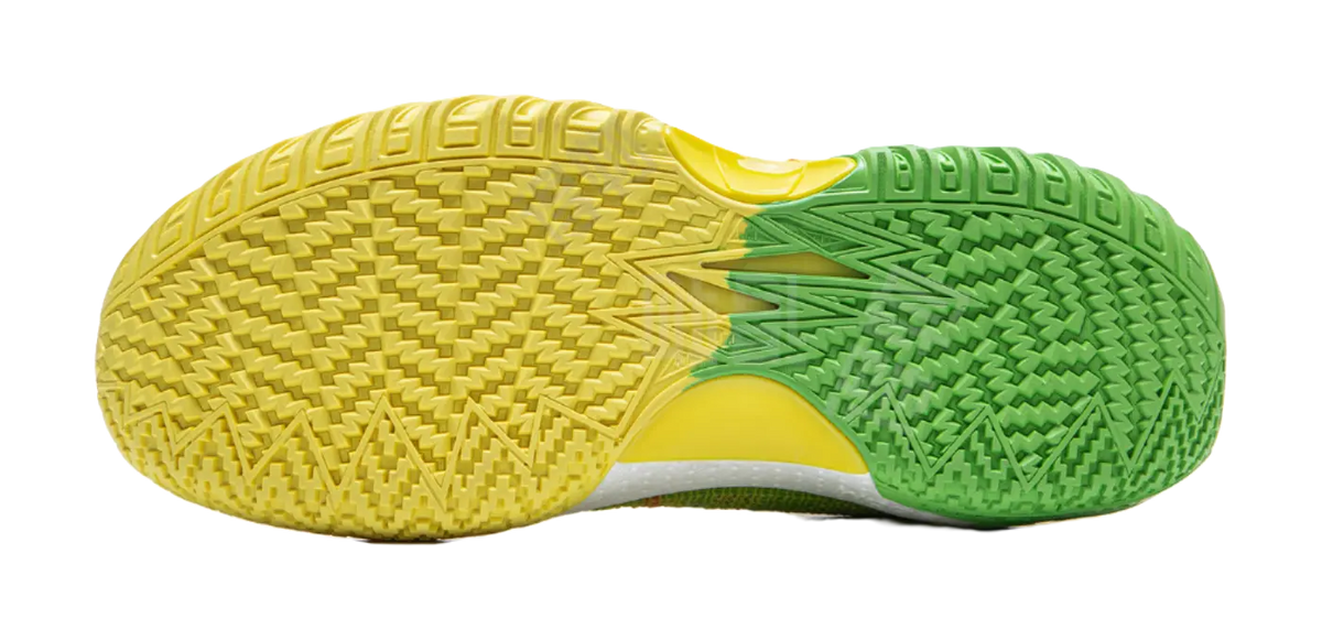 LiNing Jie Ao 2 Cushioning Anti Slip And Wear Resistant Rebound Low Top Outdoor Basketball Shoes Mens Yellow Green  vjsneaker.com