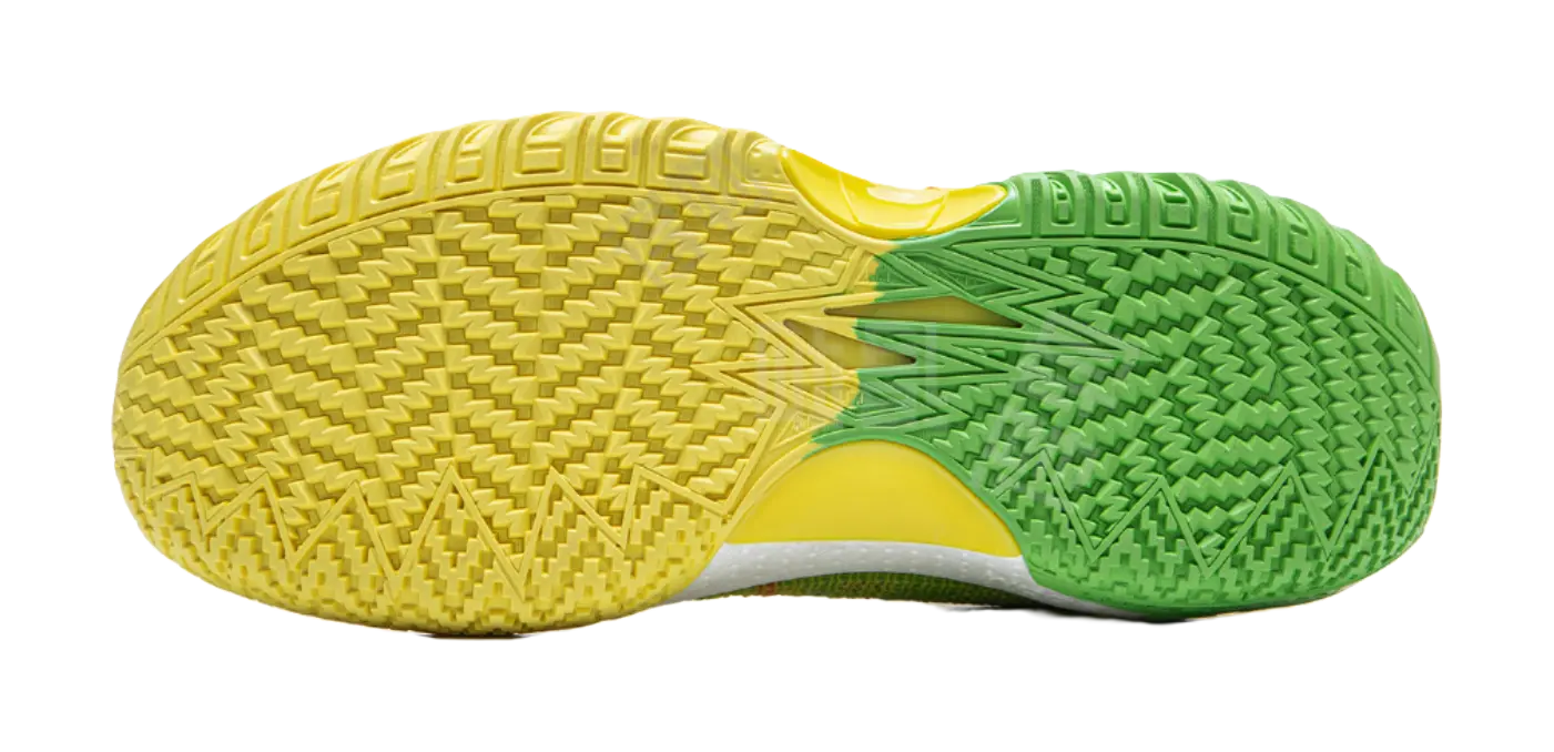 LiNing Jie Ao 2 Cushioning Anti Slip And Wear Resistant Rebound Low Top Outdoor Basketball Shoes Mens Yellow Green  vjsneaker.com