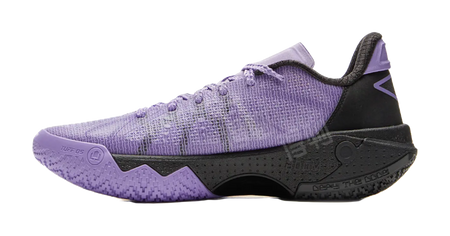 LiNing Jie Ao 2 Cushioning, Slip Resistant, And Breathable Low Top Basketball Shoes Mens Blue Purple Mismatched  vjsneaker.com