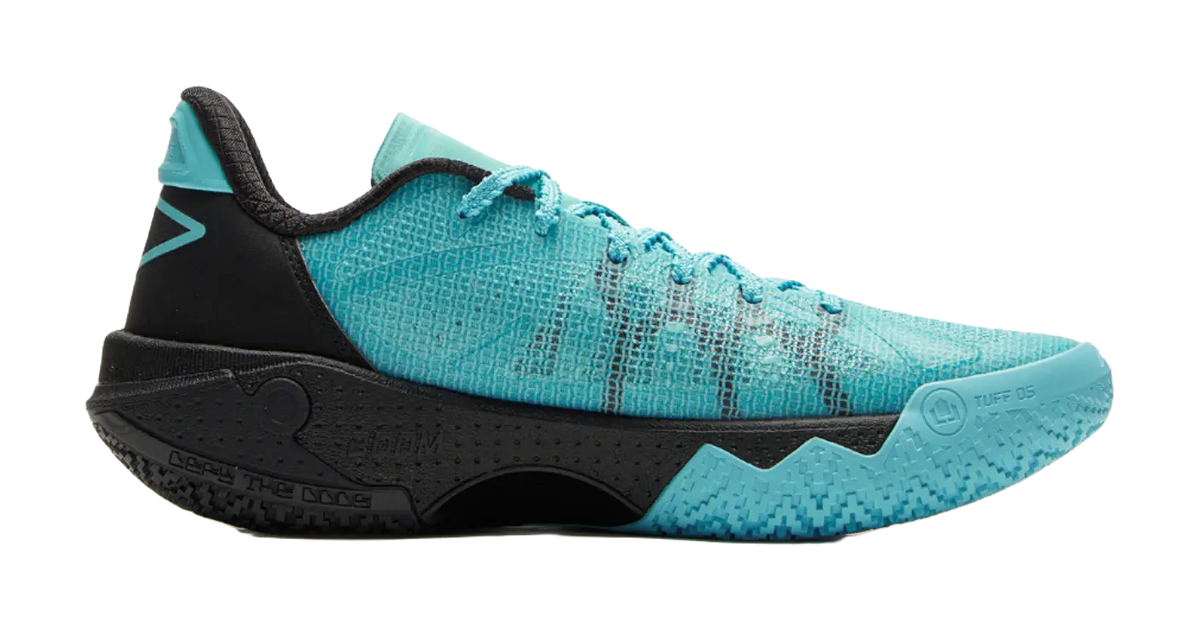 LiNing Jie Ao 2 Cushioning, Slip Resistant, And Breathable Low Top Basketball Shoes Mens Blue Purple Mismatched  vjsneaker.com