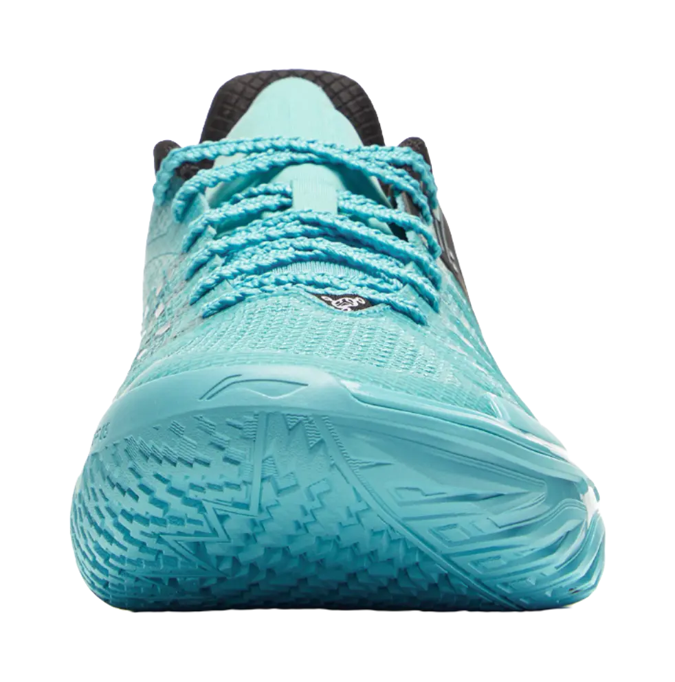 LiNing Jie Ao 2 Cushioning, Slip Resistant, And Breathable Low Top Basketball Shoes Mens Blue Purple Mismatched  vjsneaker.com