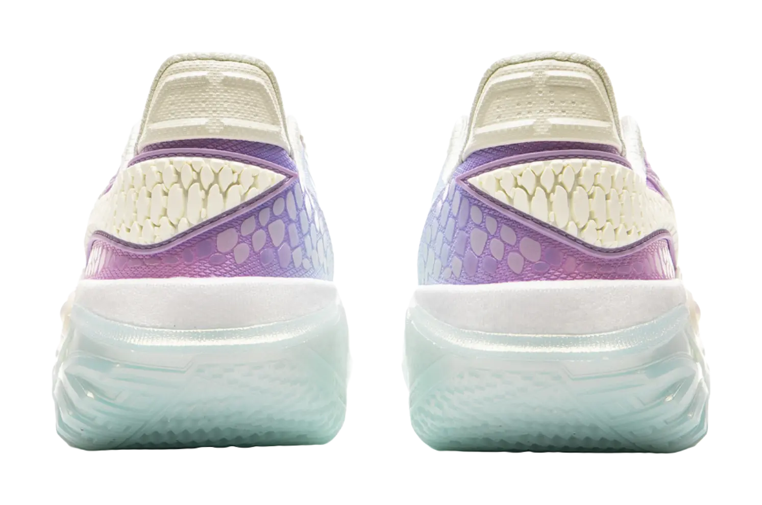 LiNing Jie Ao 2 Slip Resistant And Abrasion Resistant Grip Low Top Basketball Shoes Mens White Purple  vjsneaker.com