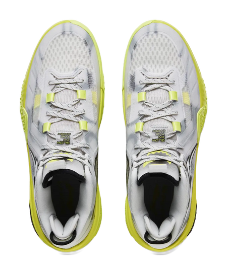 LiNing Jie Ao, Silent Shock Absorbers Slip Resistant Abrasion Resistant Mid top Basketball Shoes Mens Light Lime 