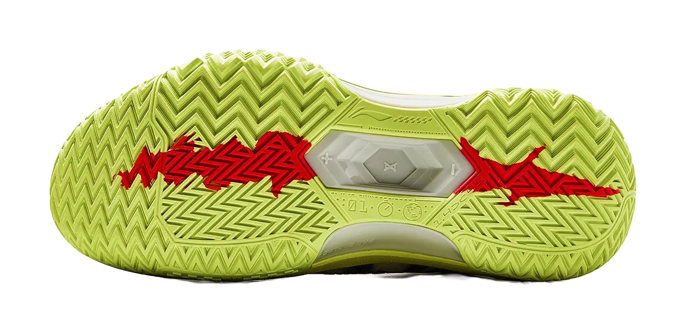 LiNing Jie Ao, Silent Shock Absorbers Slip Resistant Abrasion Resistant Mid top Basketball Shoes Mens Light Lime 