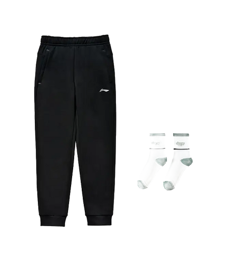 LiNing Knitted Sports Pants Mens Black  vjsneaker.com