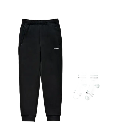 LiNing Knitted Sports Pants Mens Black  vjsneaker.com