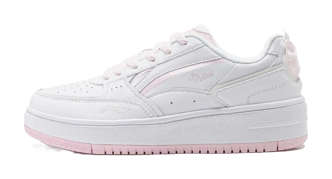 LiNing LiNing X Disney Slip-Resistant Cushioning Low-Top Skateboard Shoes Women's Blue Pink Mismatched 