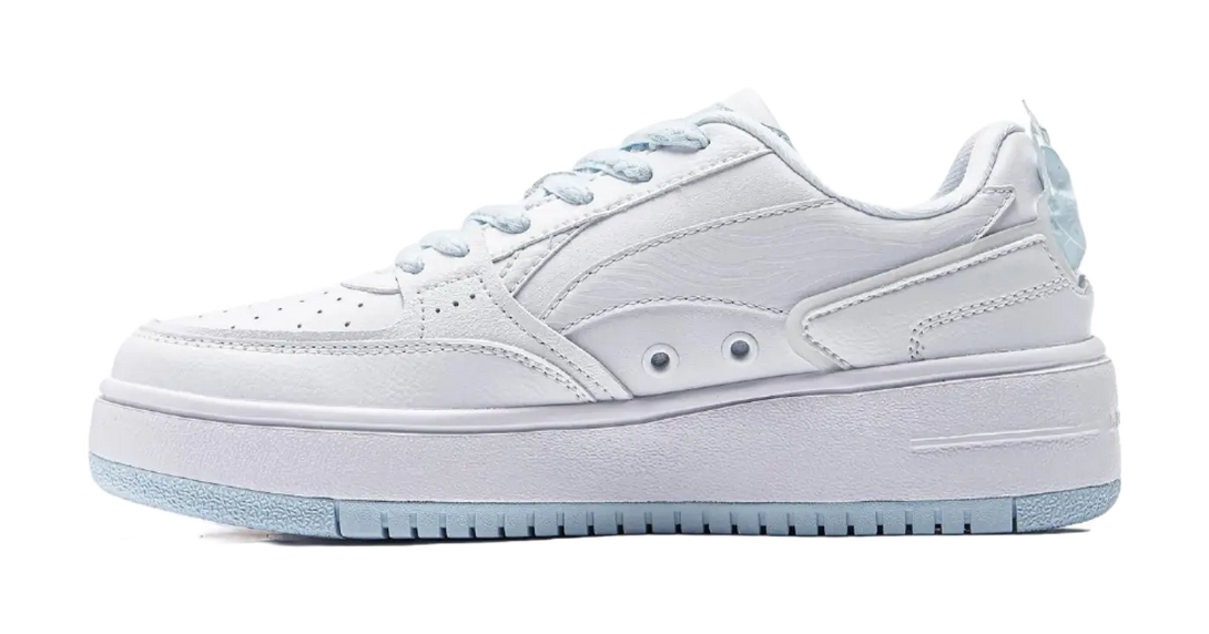 LiNing LiNing X Disney Slip-Resistant Cushioning Low-Top Skateboard Shoes Women's Blue Pink Mismatched 