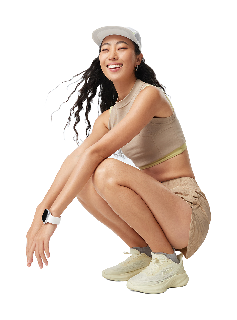 LiNing Light Breeze Low Top Casual Running Shoes Women's White 