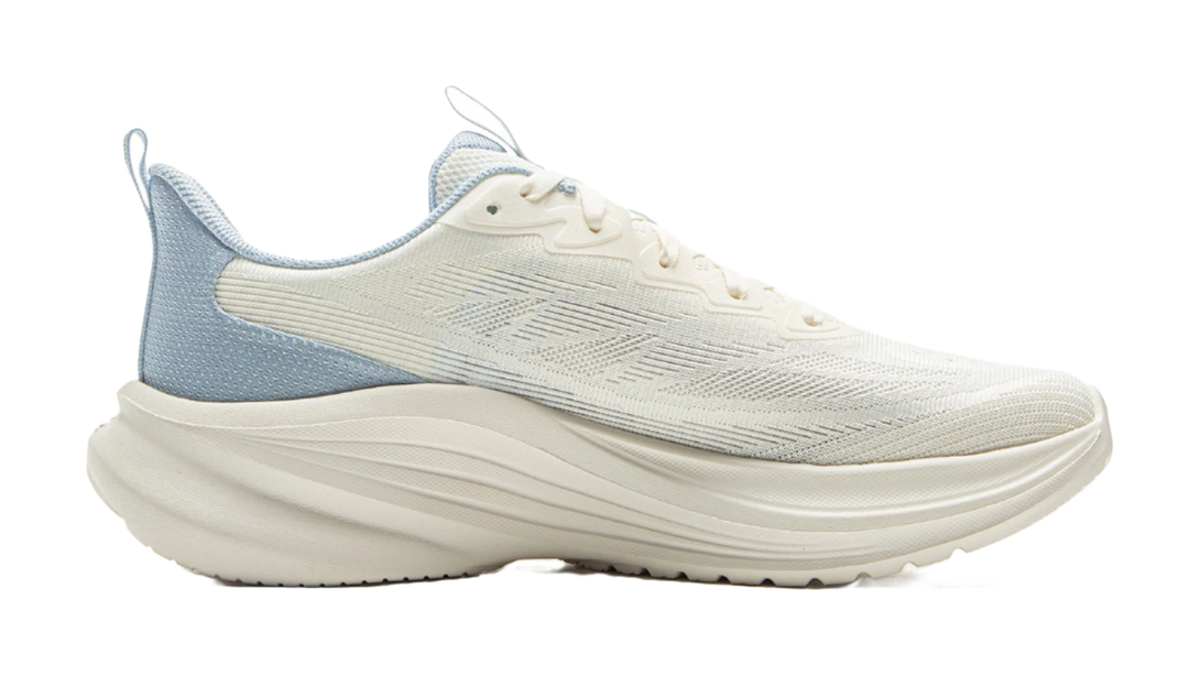 LiNing Light Breeze Low Top Casual Running Shoes Women's White Blue 