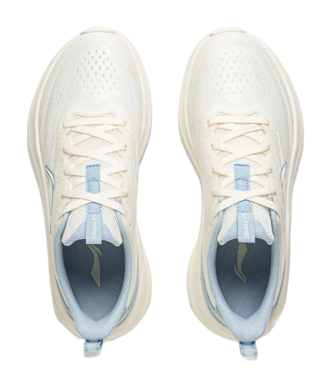 LiNing Light Breeze Low Top Casual Running Shoes Women's White Blue 