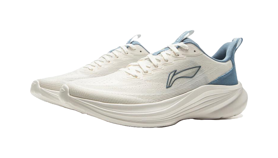 LiNing Light Breeze Low top Casual Running Shoes Men's White Blue 