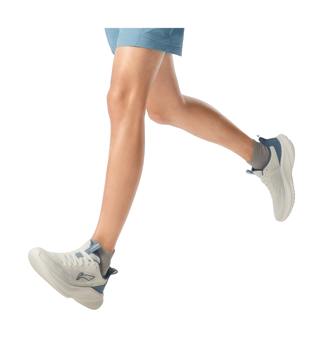 LiNing Light Breeze Low top Casual Running Shoes Men's White Blue 