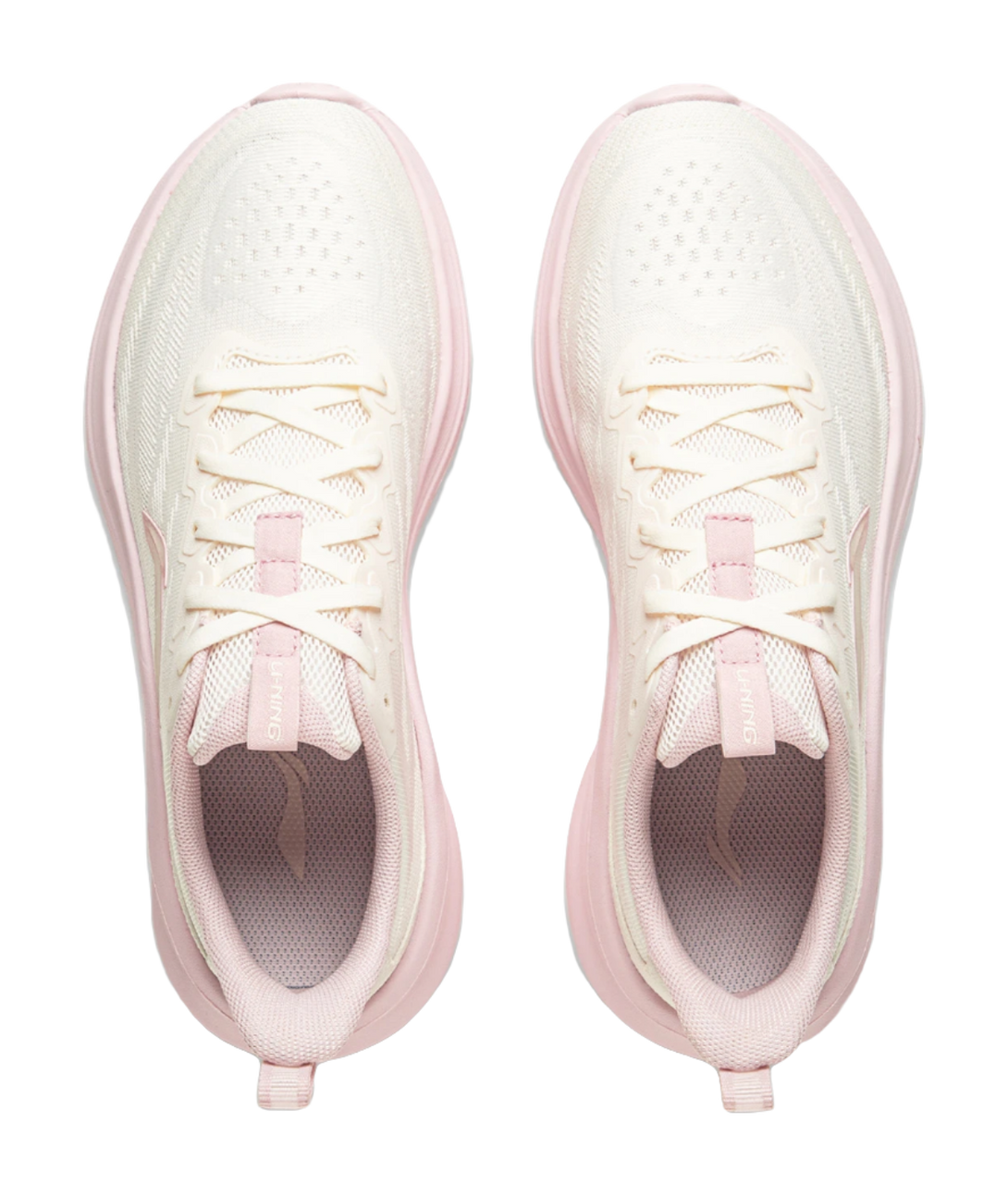 LiNing Light Breeze Low top Casual Running Shoes Womens White Pink 