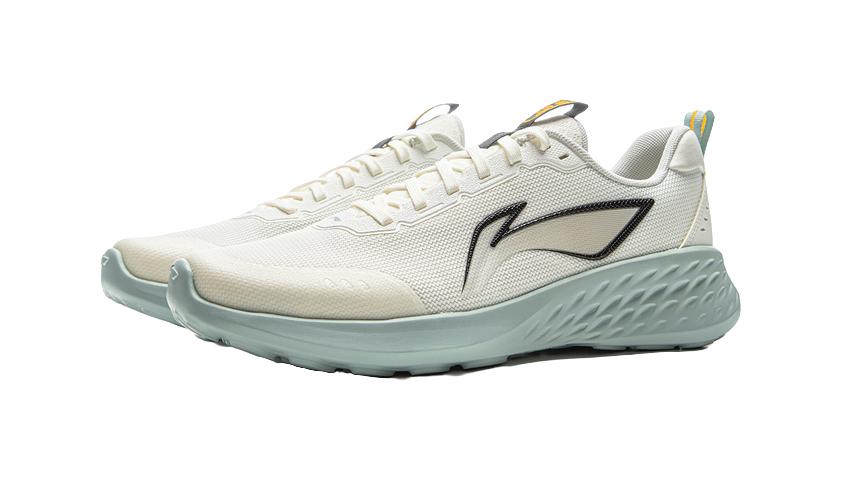 LiNing Light Cloud Cushioned Anti-Slip And Wear-Resistant Lightweight Low-Top Running Shoes Men's Ivory 