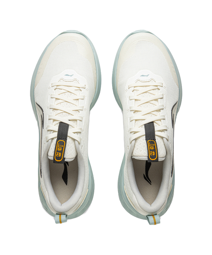 LiNing Light Cloud Cushioned Anti-Slip And Wear-Resistant Lightweight Low-Top Running Shoes Men's Ivory 