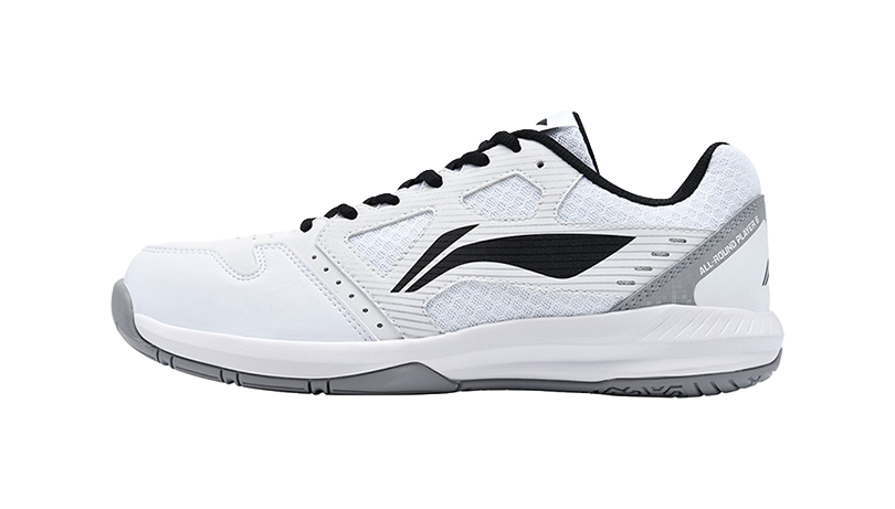 LiNing Light Feather Slip Resistant Abrasion Resistant Low top Badminton Shoes Unisex White Black 