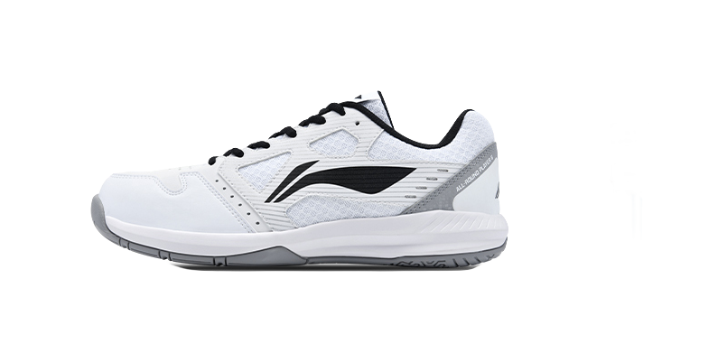 LiNing Light Feather Slip Resistant Abrasion Resistant Low top Badminton Shoes Unisex White Black 