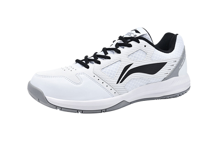 LiNing Light Feather Slip Resistant Abrasion Resistant Low top Badminton Shoes Unisex White Black 