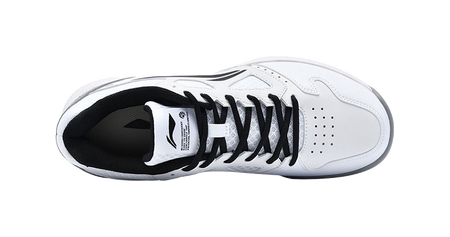 LiNing Light Feather Slip Resistant Abrasion Resistant Low top Badminton Shoes Unisex White Black 