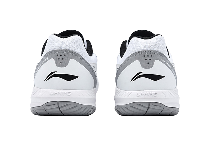 LiNing Light Feather Slip Resistant Abrasion Resistant Low top Badminton Shoes Unisex White Black 