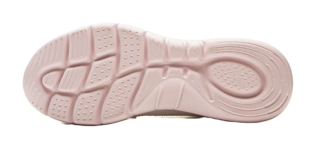 LiNing Light Mist Cushioning, Wear Resistant Low Top Casual Running Shoes Women's White Pink 