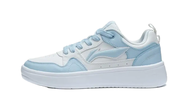 LiNing Line 2.0 At The Beginning Slip Resistant Abrasion Resistant Low top Skateboard Shoes Women's White Blue 