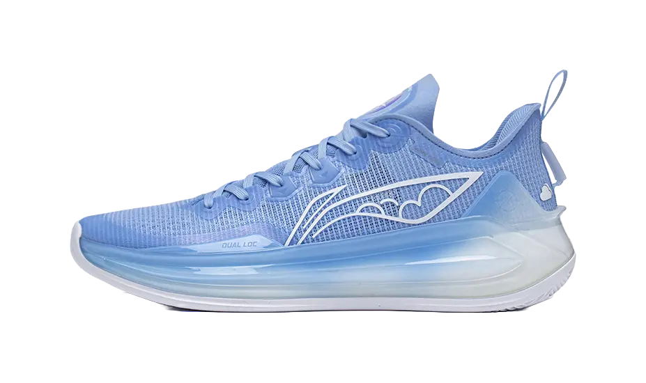 LiNing Liren 3 V2 Blue Sky Shock Absorbers Slip Resistant Abrasion Resistant Low top Basketball Shoes Unisex Snow Blue 