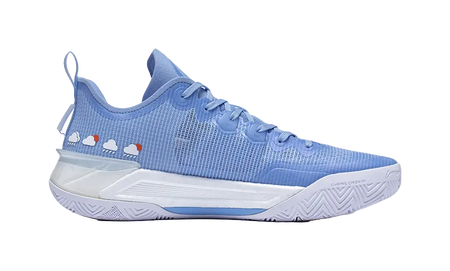 LiNing Liren 3 V2 Blue Sky Shock Absorbers Slip Resistant Abrasion Resistant Low top Basketball Shoes Unisex Snow Blue 