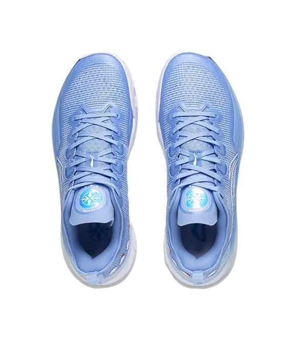 LiNing Liren 3 V2 Blue Sky Shock Absorbers Slip Resistant Abrasion Resistant Low top Basketball Shoes Unisex Snow Blue 