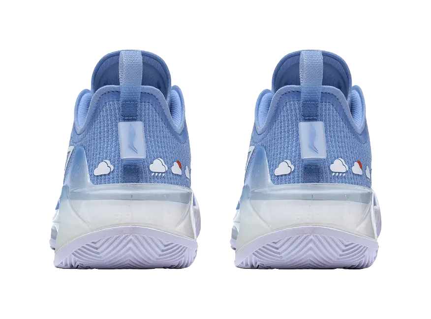 LiNing Liren 3 V2 Blue Sky Shock Absorbers Slip Resistant Abrasion Resistant Low top Basketball Shoes Unisex Snow Blue 