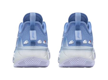 LiNing Liren 3 V2 Blue Sky Shock Absorbers Slip Resistant Abrasion Resistant Low top Basketball Shoes Unisex Snow Blue 