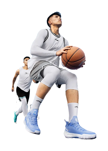 LiNing Liren 3 V2 Blue Sky Shock Absorbers Slip Resistant Abrasion Resistant Low top Basketball Shoes Unisex Snow Blue 