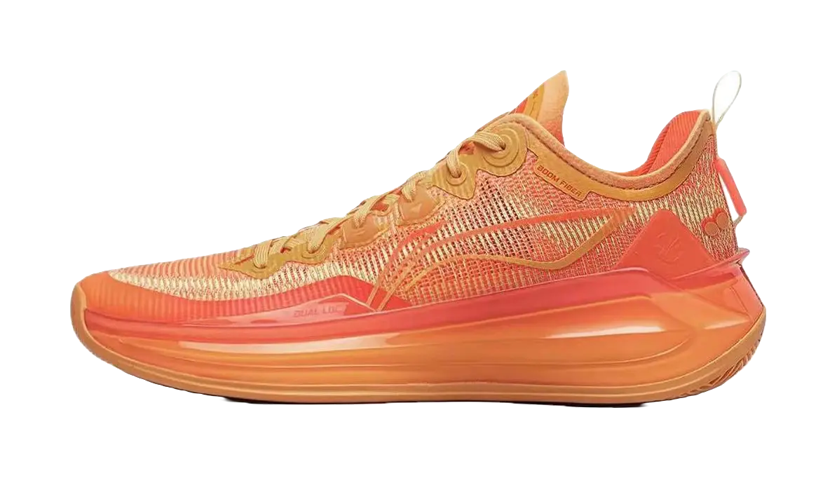 LiNing Liren 3 V2 Evening Glow Lightweight Rebound Low top Basketball Shoes Mens Orange  vjsneaker.com