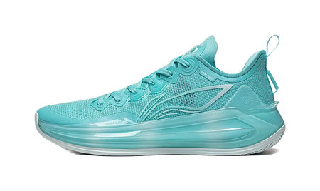 LiNing Liren 3 V2 Jade Sea Slip Resistant, Abrasion Resistant, Lightweight Mid Top Basketball Shoes Mens Aqua Green  vjsneaker.com