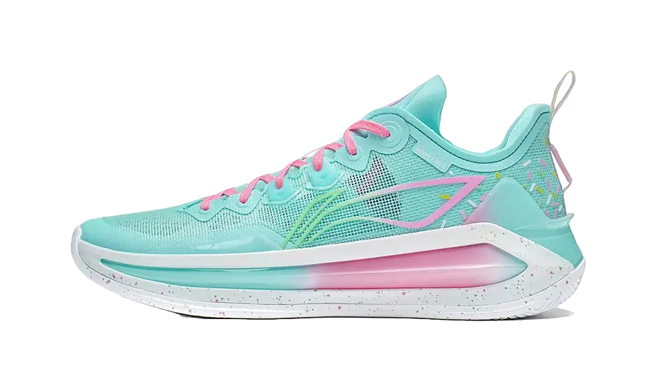 LiNing Liren 3 V2 Lollipop Anti-Slip Wear-Resistant Low-Top Basketball Shoes Unisex Blue  vjsneaker.com