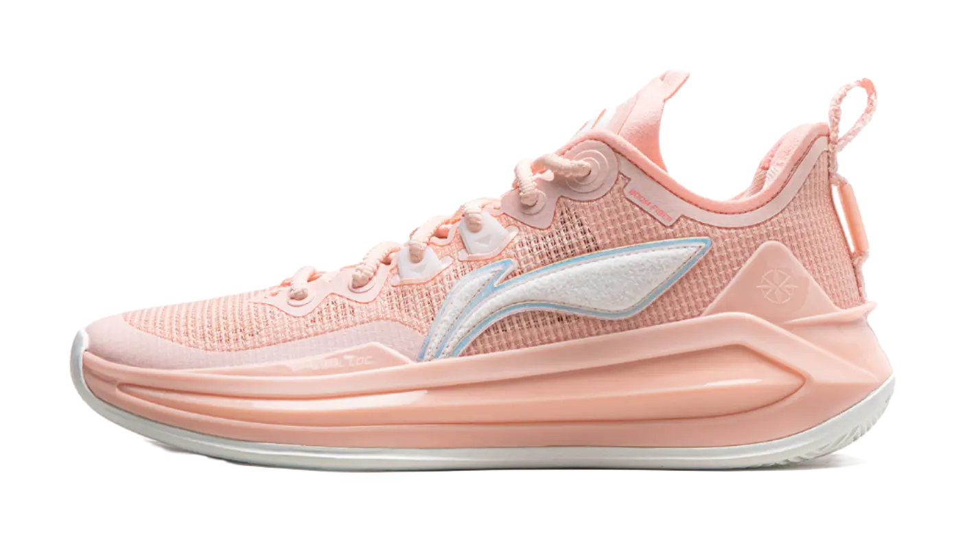 LiNing Liren 3 V2 Piggy Bank Cushioned Slip Resistant Abrasion Resistant Low Top Basketball Shoes Unisex Orange Pink  vjsneaker.com