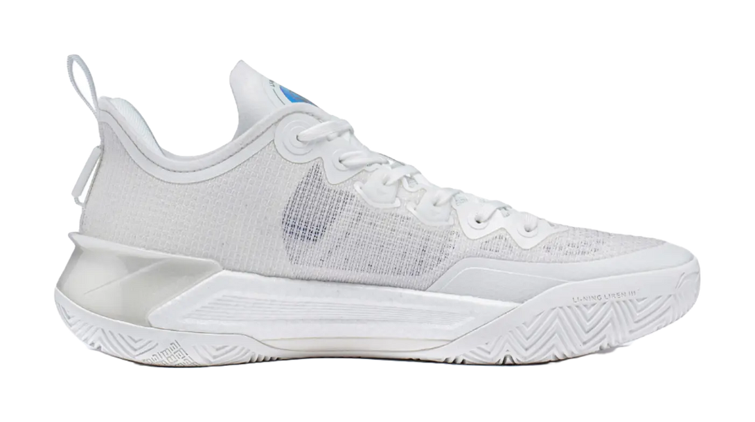 LiNing Liren 3 V2 White Pearl Cushioned Slip Resistant Abrasion Resistant Low Top Basketball Shoes Unisex Mist White 