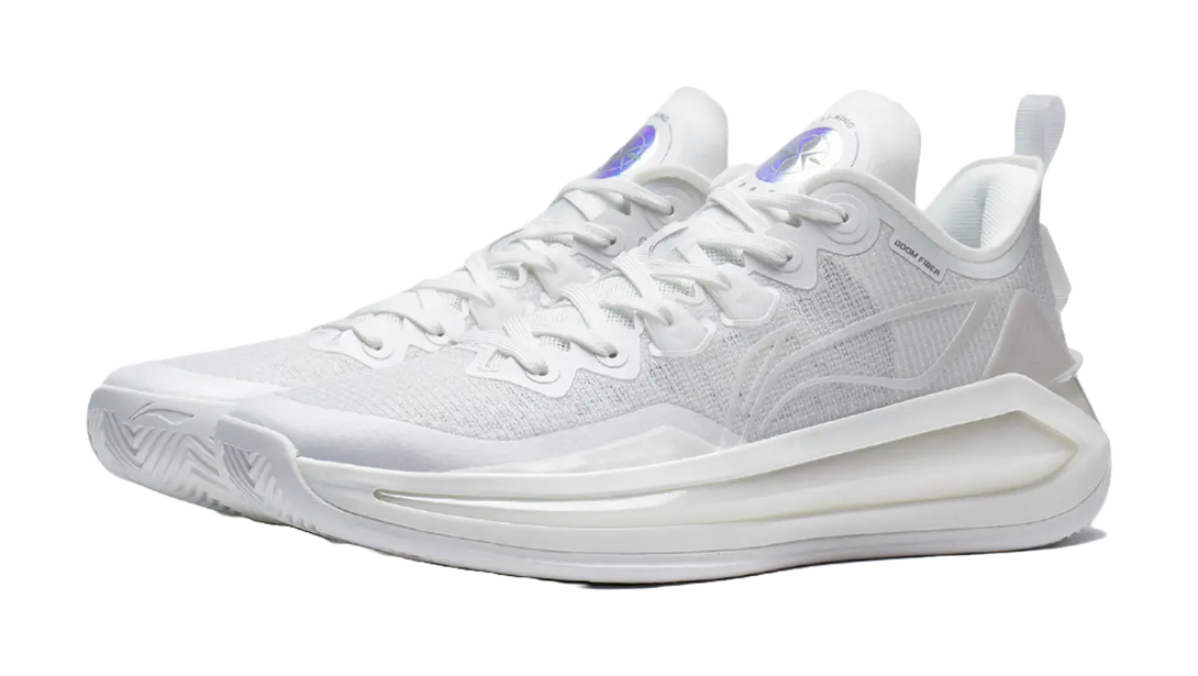 LiNing Liren 3 V2 White Pearl Cushioned Slip Resistant Abrasion Resistant Low Top Basketball Shoes Unisex Mist White 